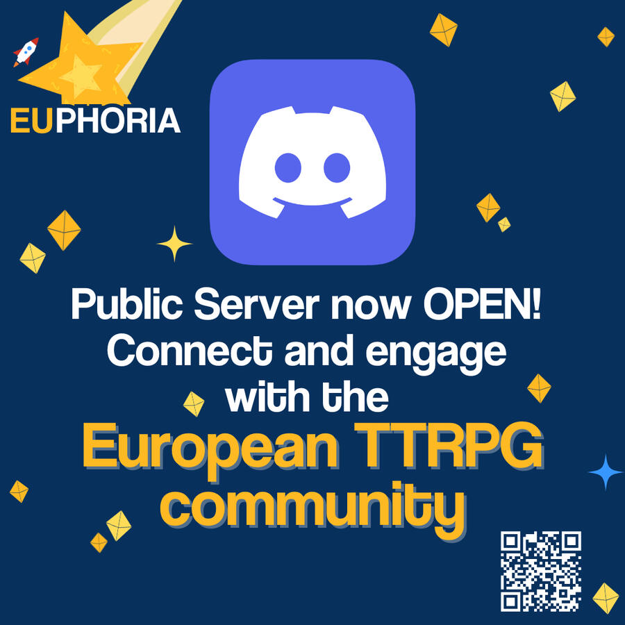 Public server now OPEN! Connect and engage with the European TTRPG community