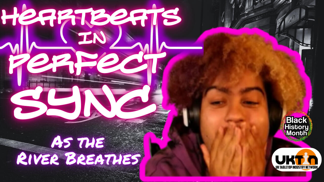 Heartbeats in Perfect Sync title card featuring Chochy, with Black History Month and UK TIN logos