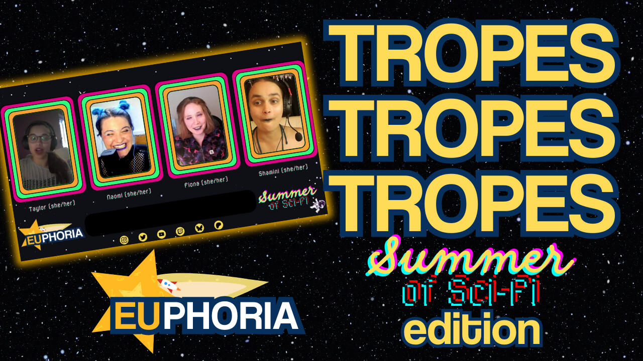 Summer of Sci-fi Tropes, Tropes, Tropes title card