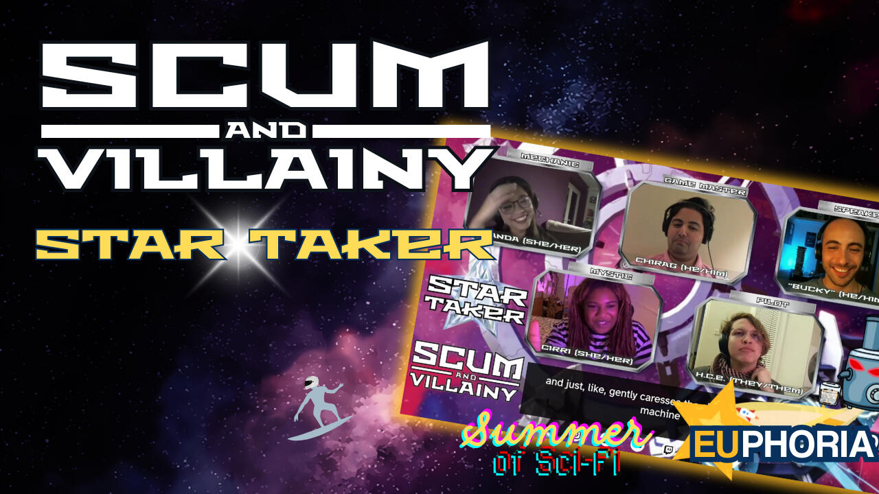 Summer of Sci-fi Scum and Villainy Star Taker title card